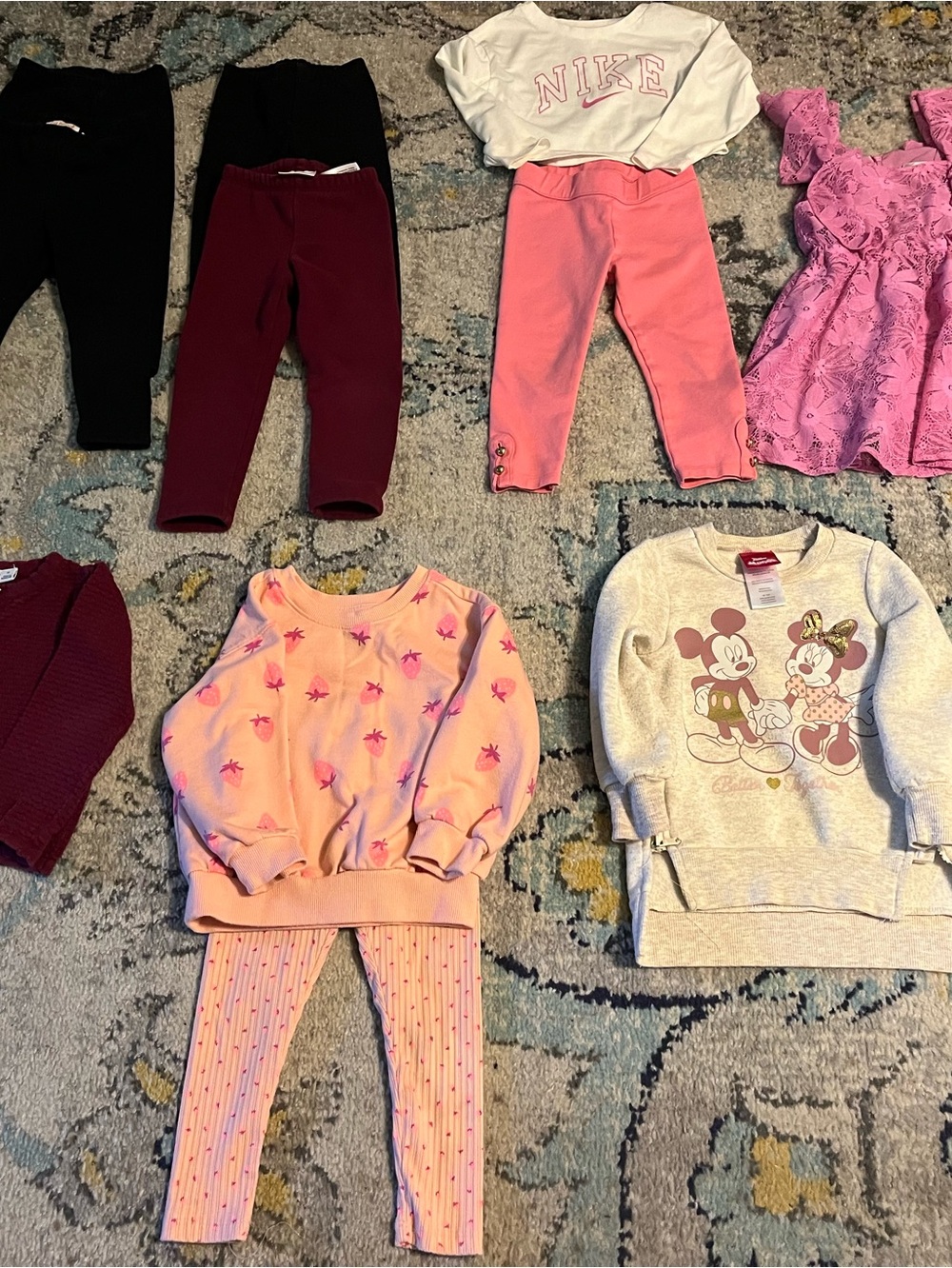 Toddler Girls Clothing Bundle - Nike, Disney Minnie Mouse and More. $20